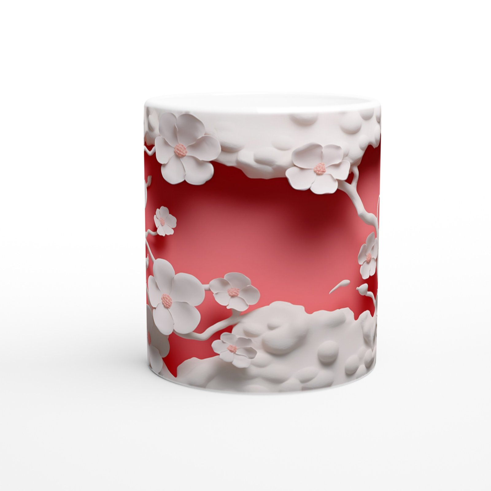 Mercan Çiçekleri ve Dalgalar Su Altı Temalı Kupa Bardak - 2