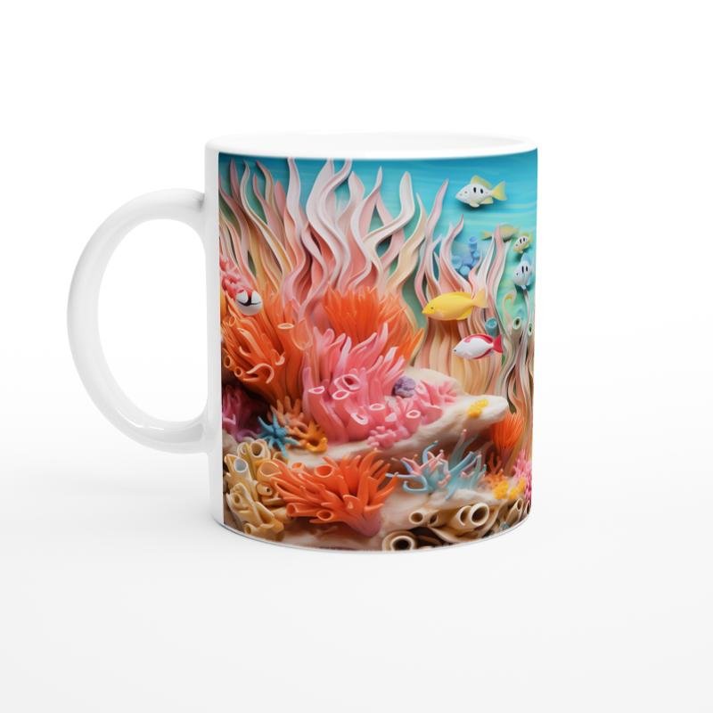 Mercan Dalgaları Arasında Balıklar Kupa Bardak - 2