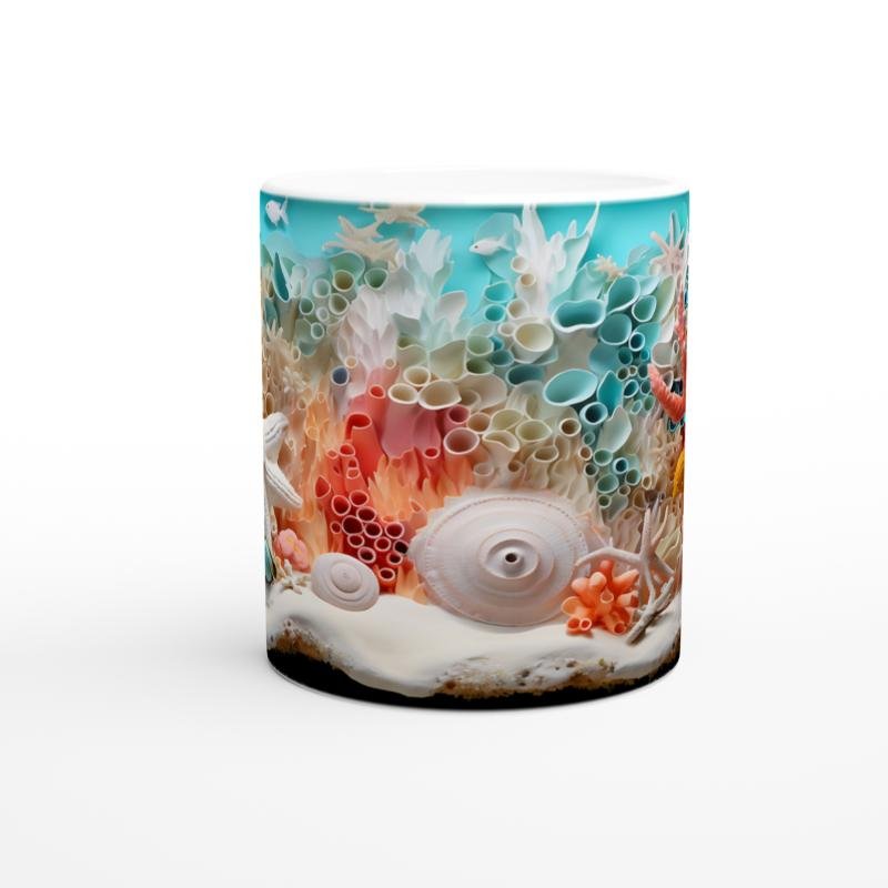 Mercan Ormanında Deniz Yıldızı Kupa Bardak - 2