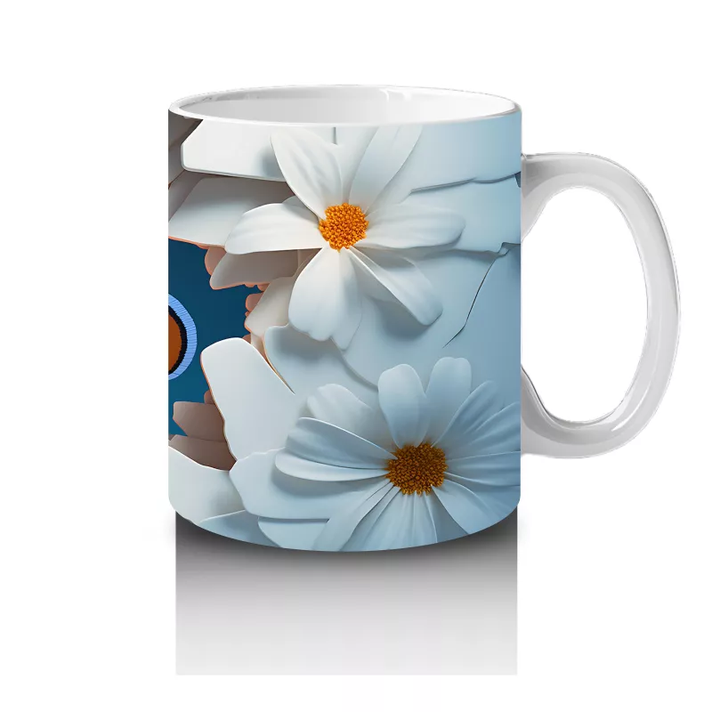 Mercanlar Arasında Neşeyle Yüzen Palyaço Balığı – Baskılı Kahve Kupası - 4