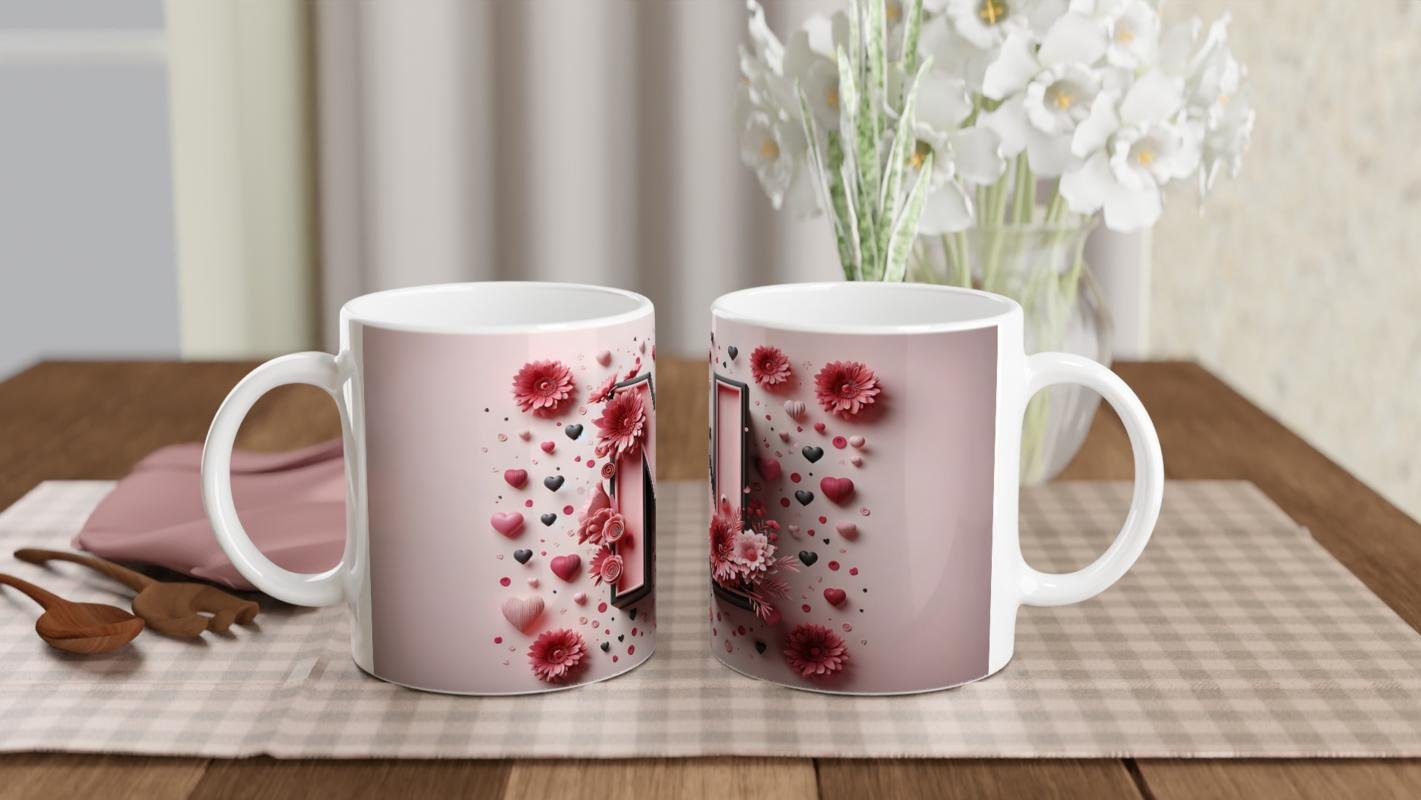 N Harfi Şık Detaylı Alfabe Kupa Bardak - 5