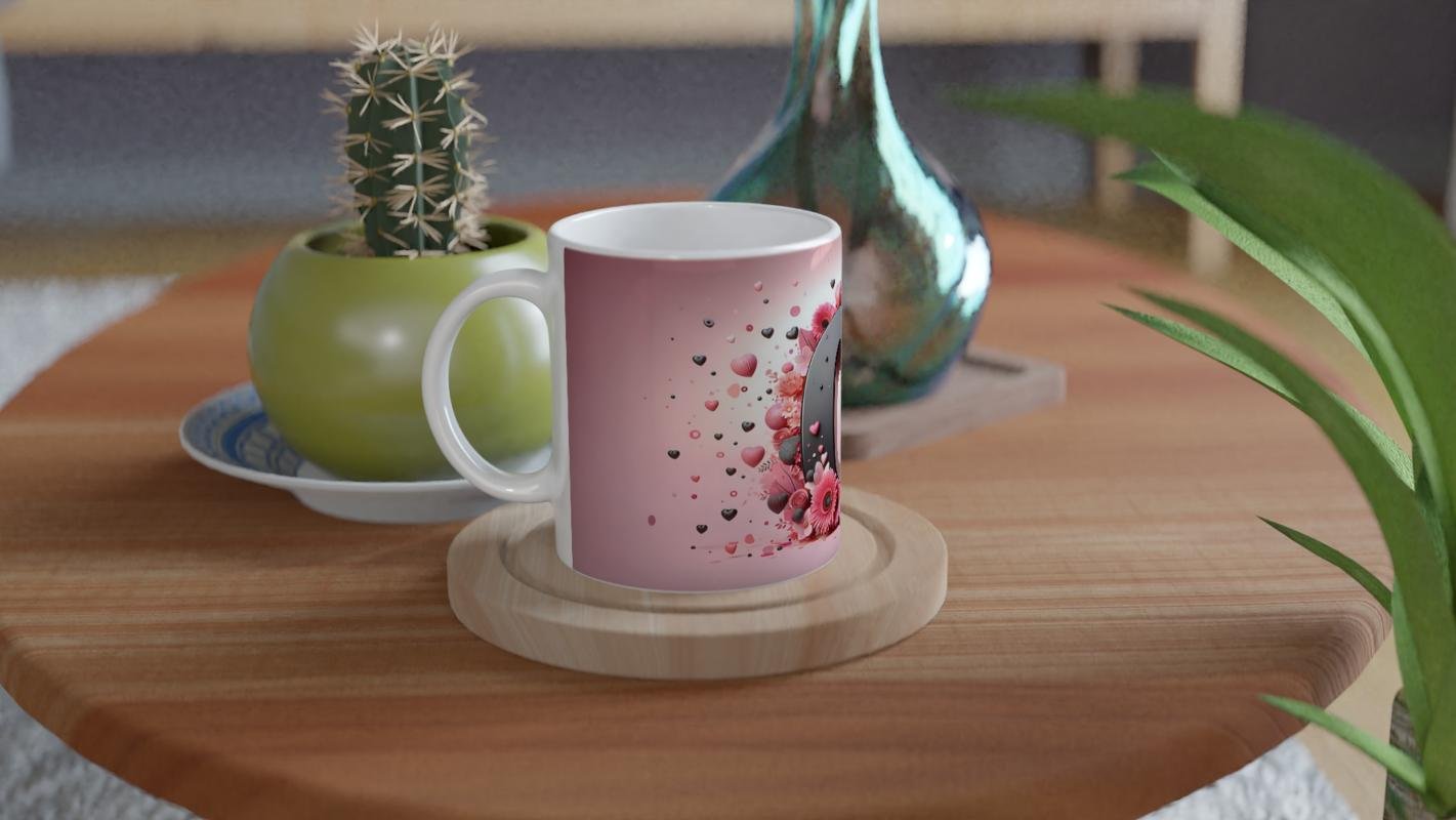 O Harfi Zarif Formlu Harfli Kupa Bardak - 4