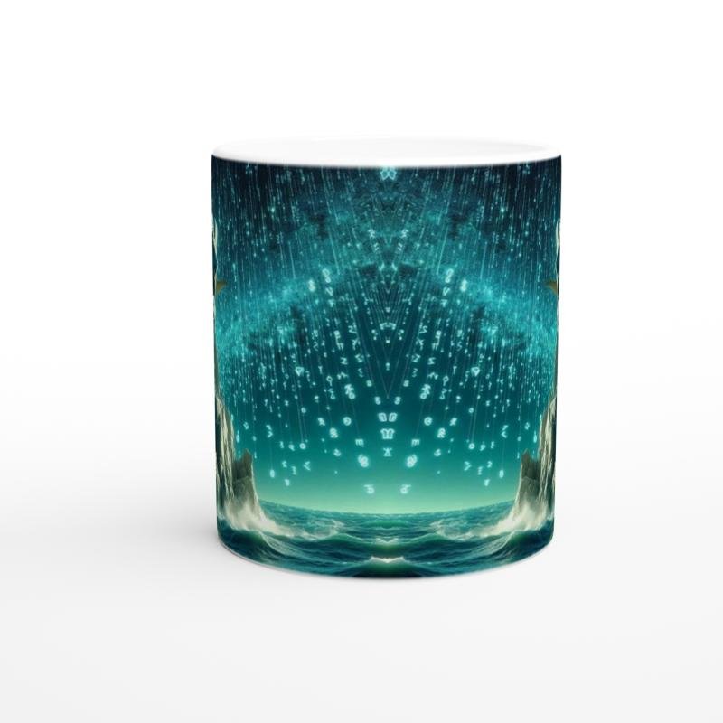 Oğlak Burcu Baskılı Kahve Kupası - Astral Denizaltı Dünyası Vs4 - 2