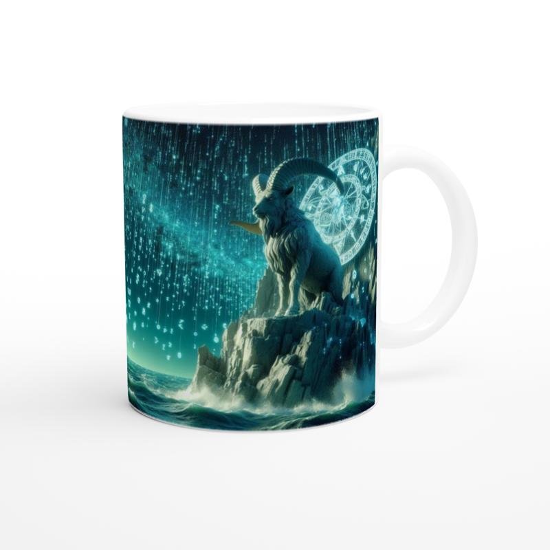 Oğlak Burcu Baskılı Kahve Kupası - Astral Denizaltı Dünyası Vs4 - 3