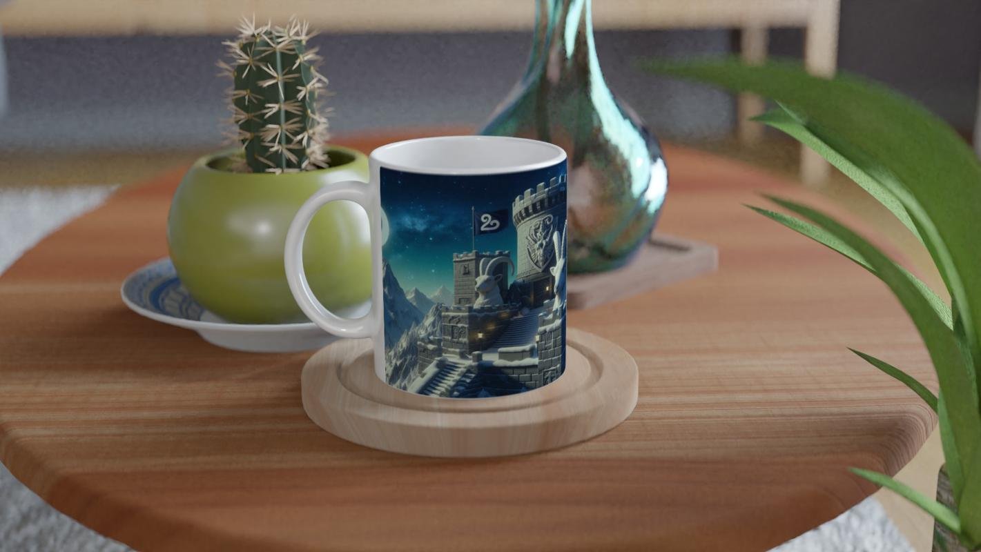 Oğlak Burcu Baskılı Kahve Kupası - Burçlar Krallığı Şatosu Vs3 - 4