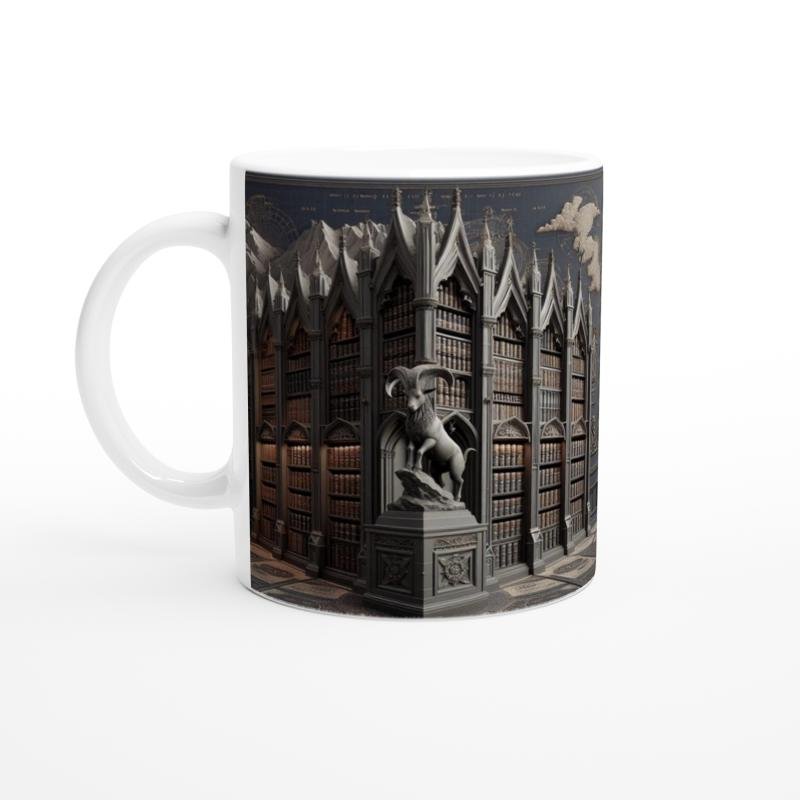 Oğlak Burcu Baskılı Kahve Kupası - Zodyak Kütüpanesi Vs1