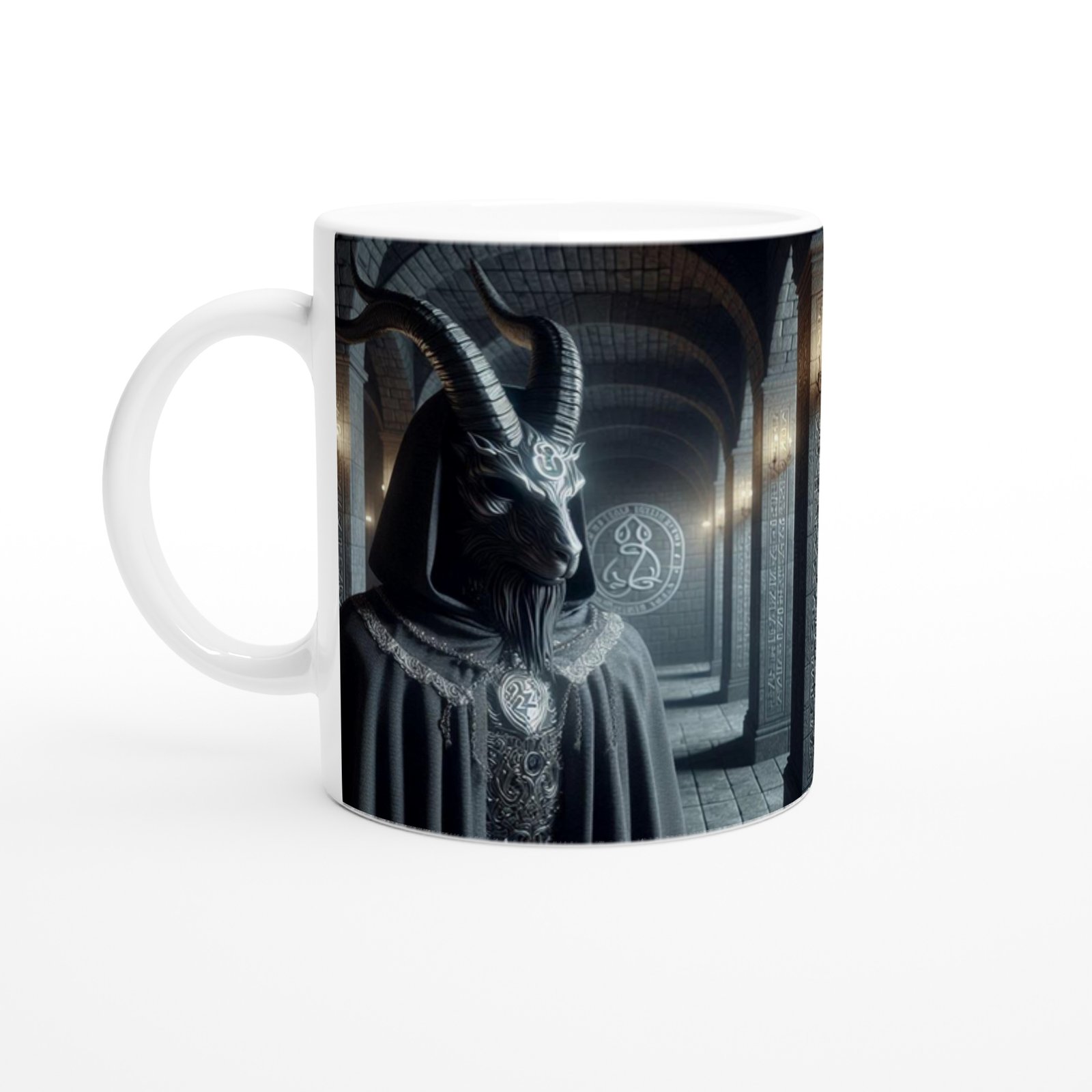 Oğlak Burcu Baskılı Kahve Kupası - Zodyak Maskeli Balo Vs1