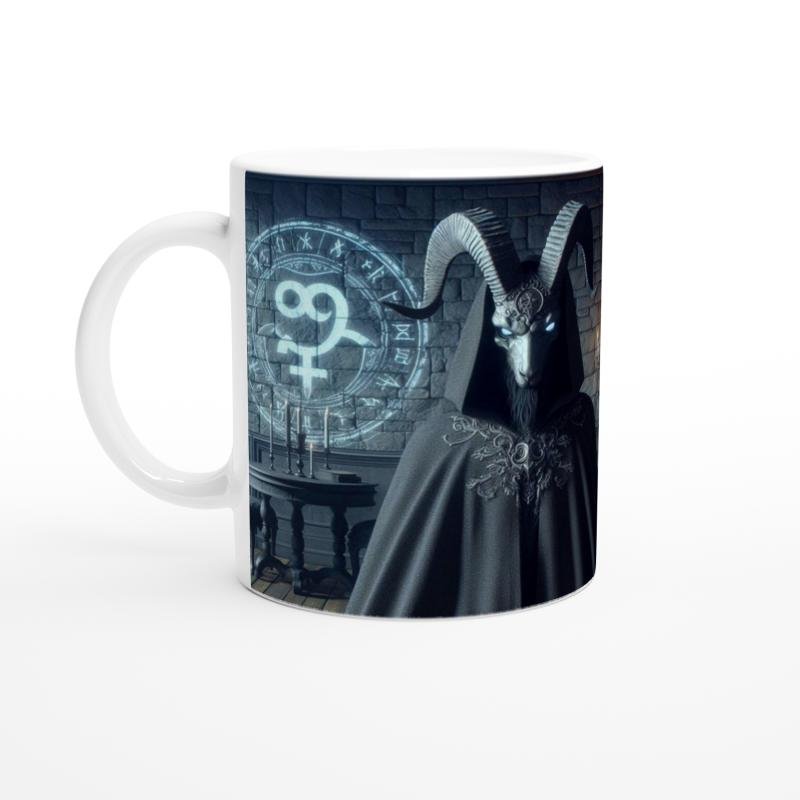 Oğlak Burcu Baskılı Kahve Kupası - Zodyak Maskeli Balo Vs2