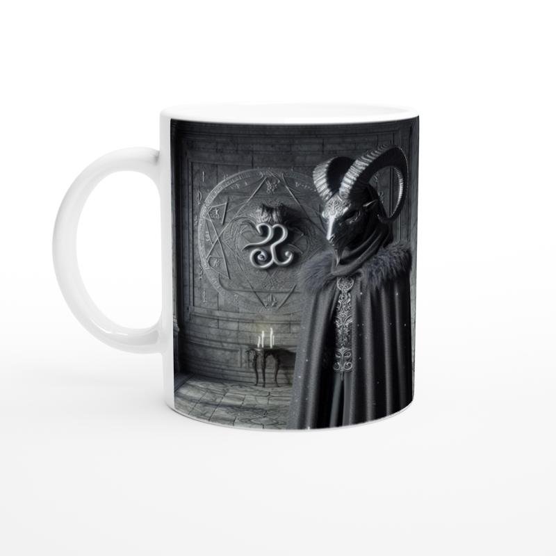 Oğlak Burcu Baskılı Kahve Kupası - Zodyak Maskeli Balo Vs4