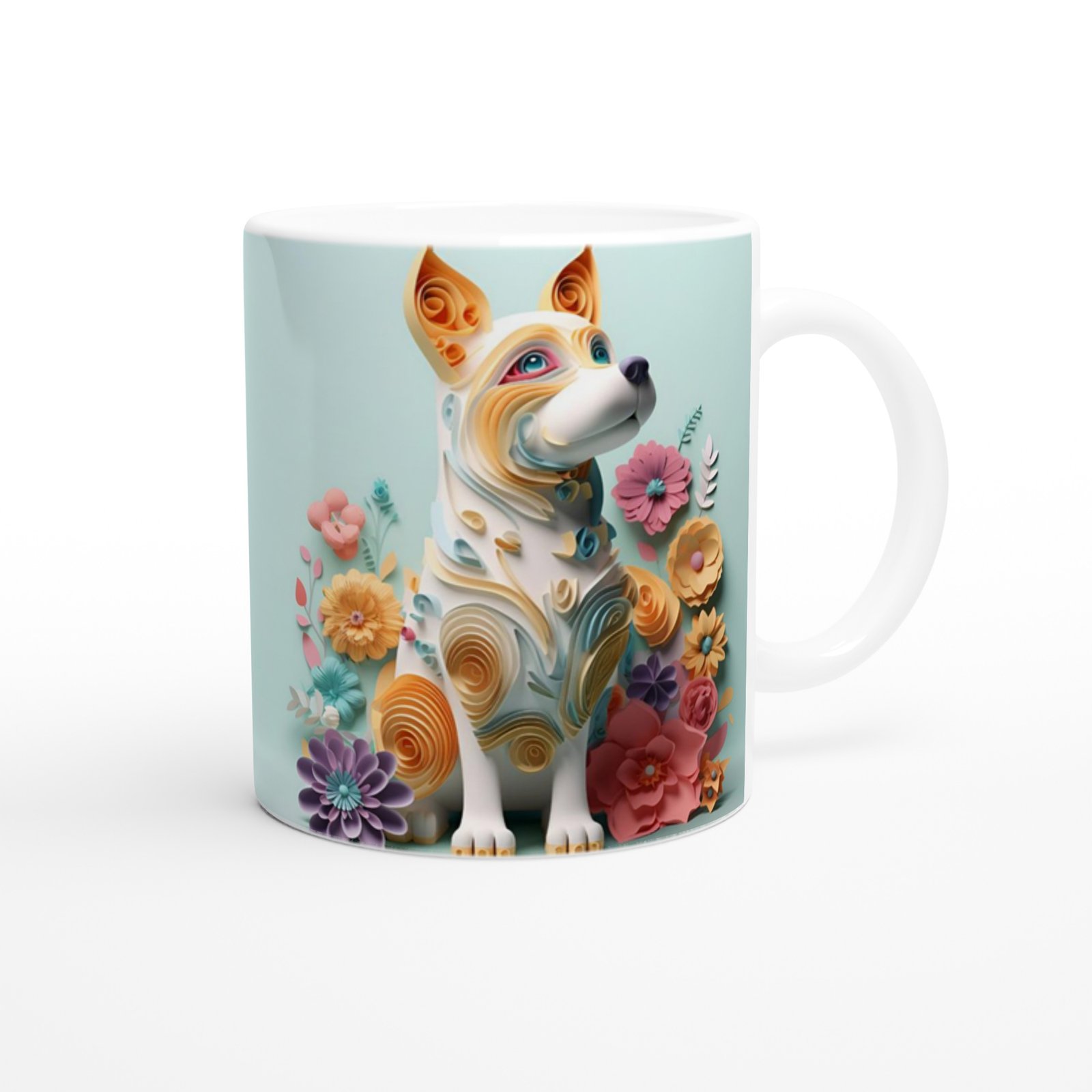 Pastel Bahar Köpeği Kupa Bardak - 3