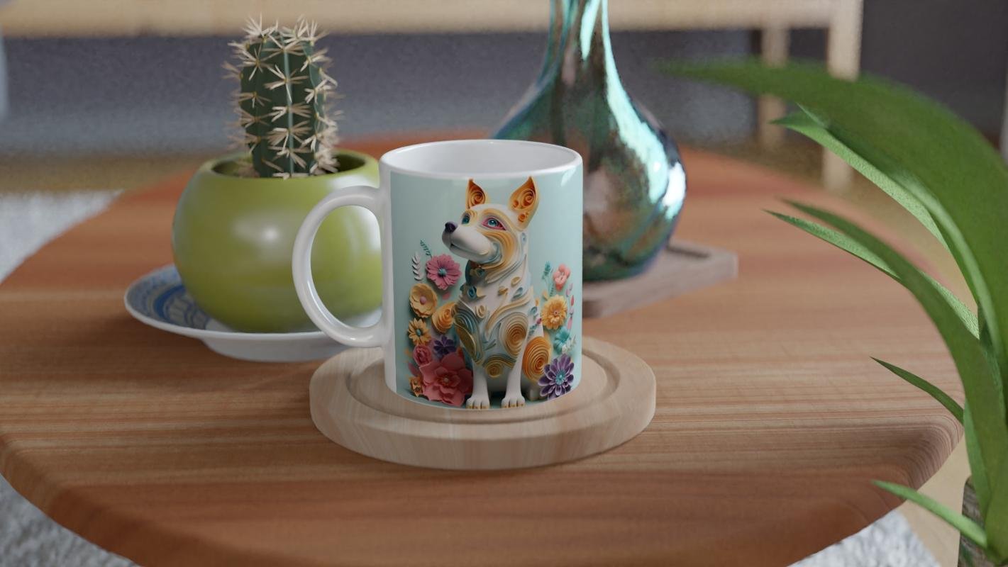 Pastel Bahar Köpeği Kupa Bardak - 4