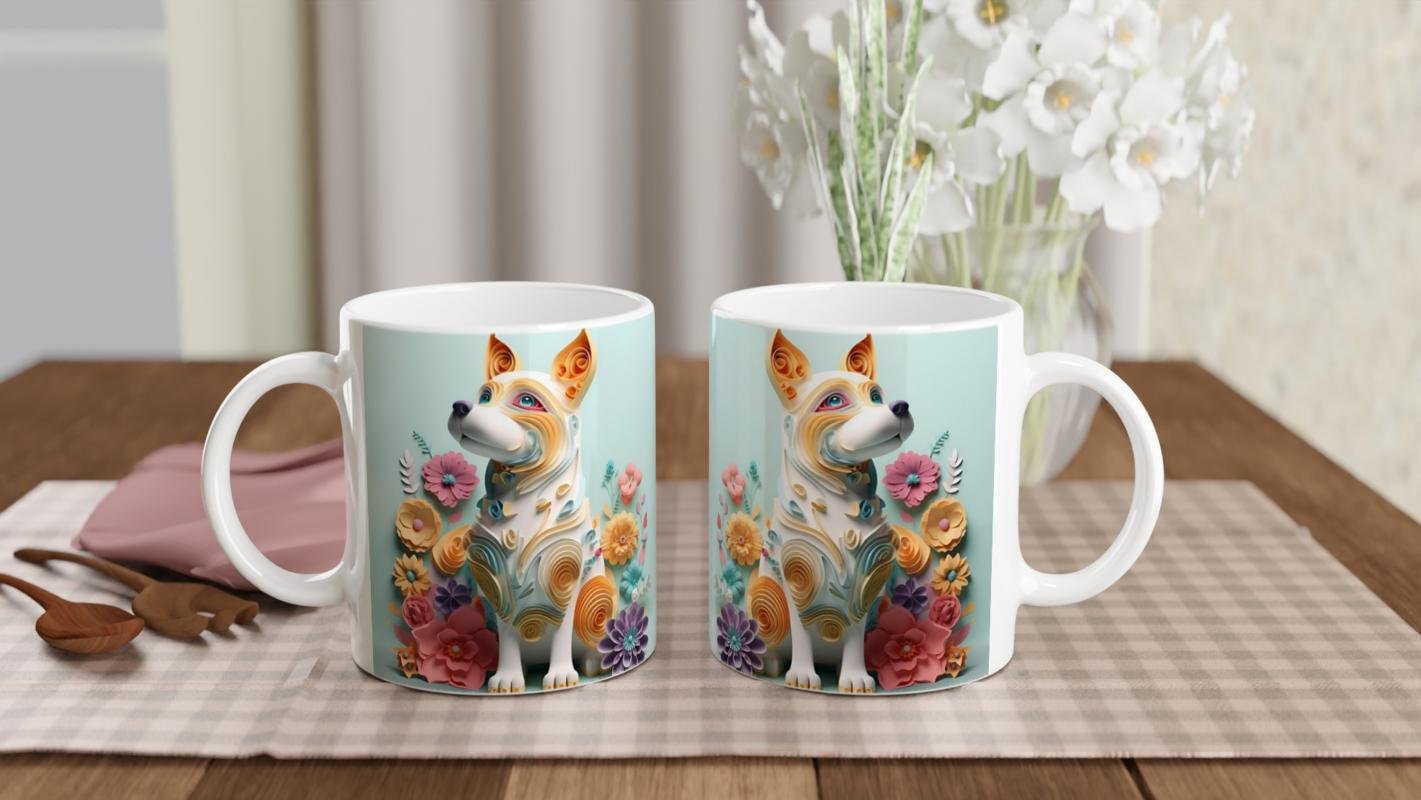 Pastel Bahar Köpeği Kupa Bardak - 5