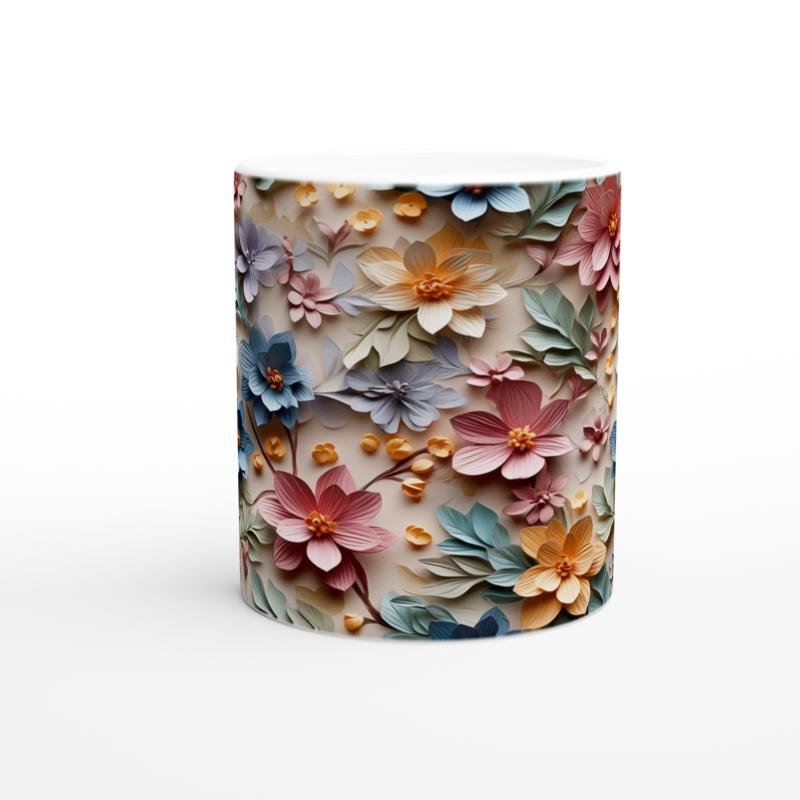 Pastel Bahar Rüyası Çiçekli Kupa Bardak - 2