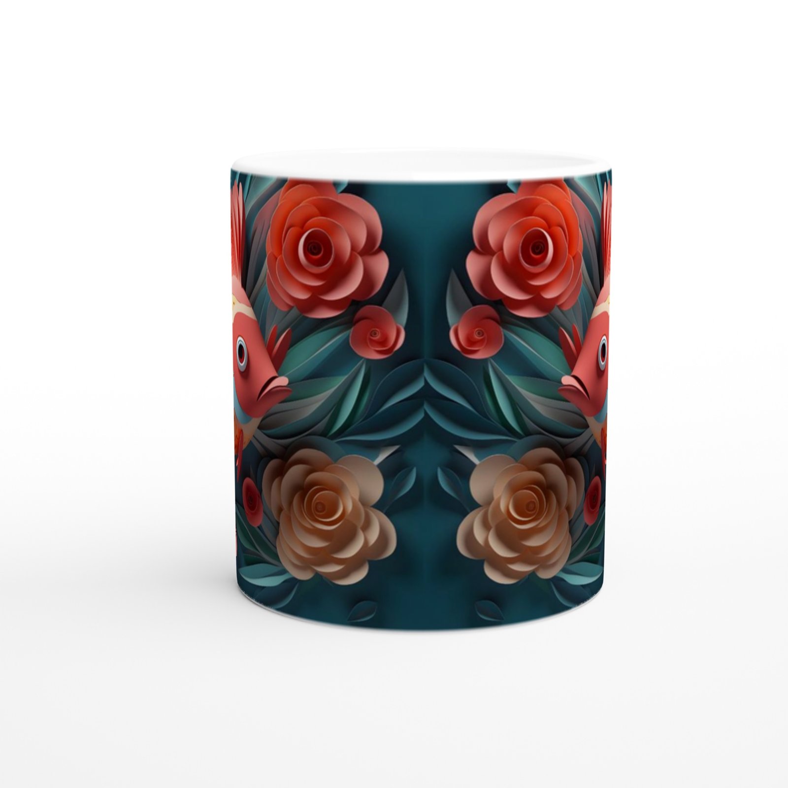 Pastel Balık Baskılı Kupa Bardak - 2