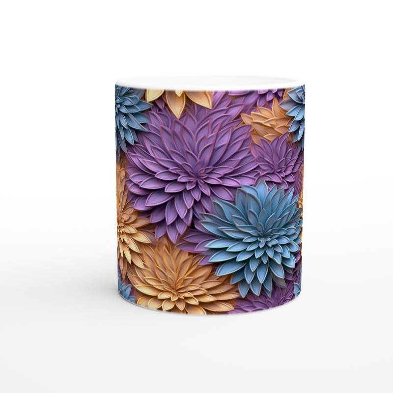 Pastel Çiçek Bahçesi Kupa Bardak - 2