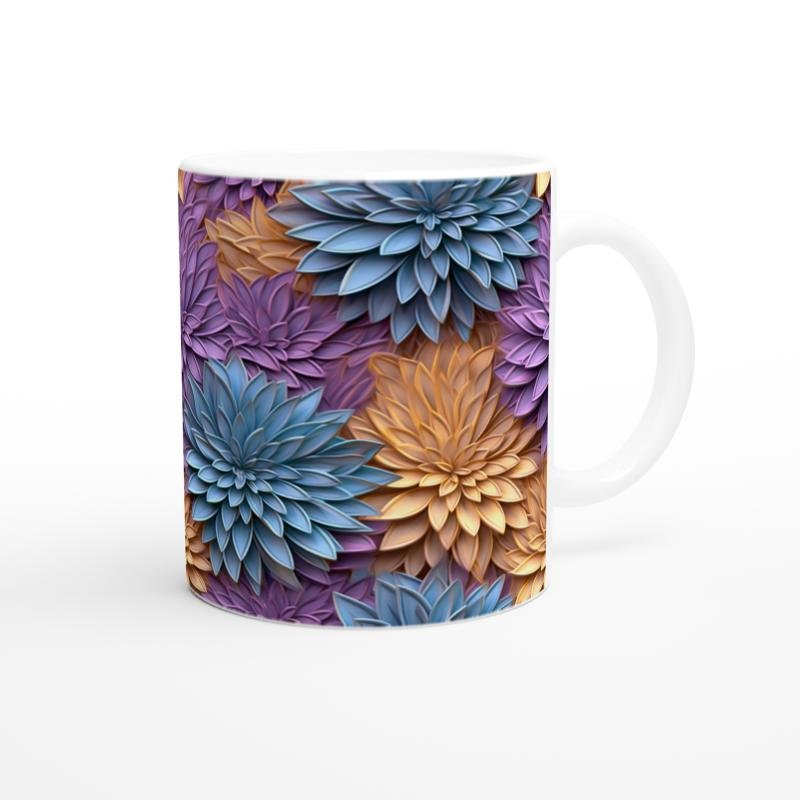 Pastel Çiçek Bahçesi Kupa Bardak - 3