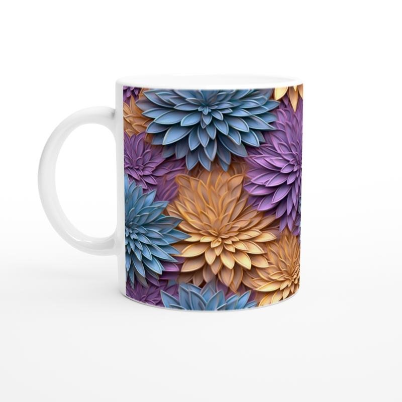 Pastel Çiçek Bahçesi Kupa Bardak