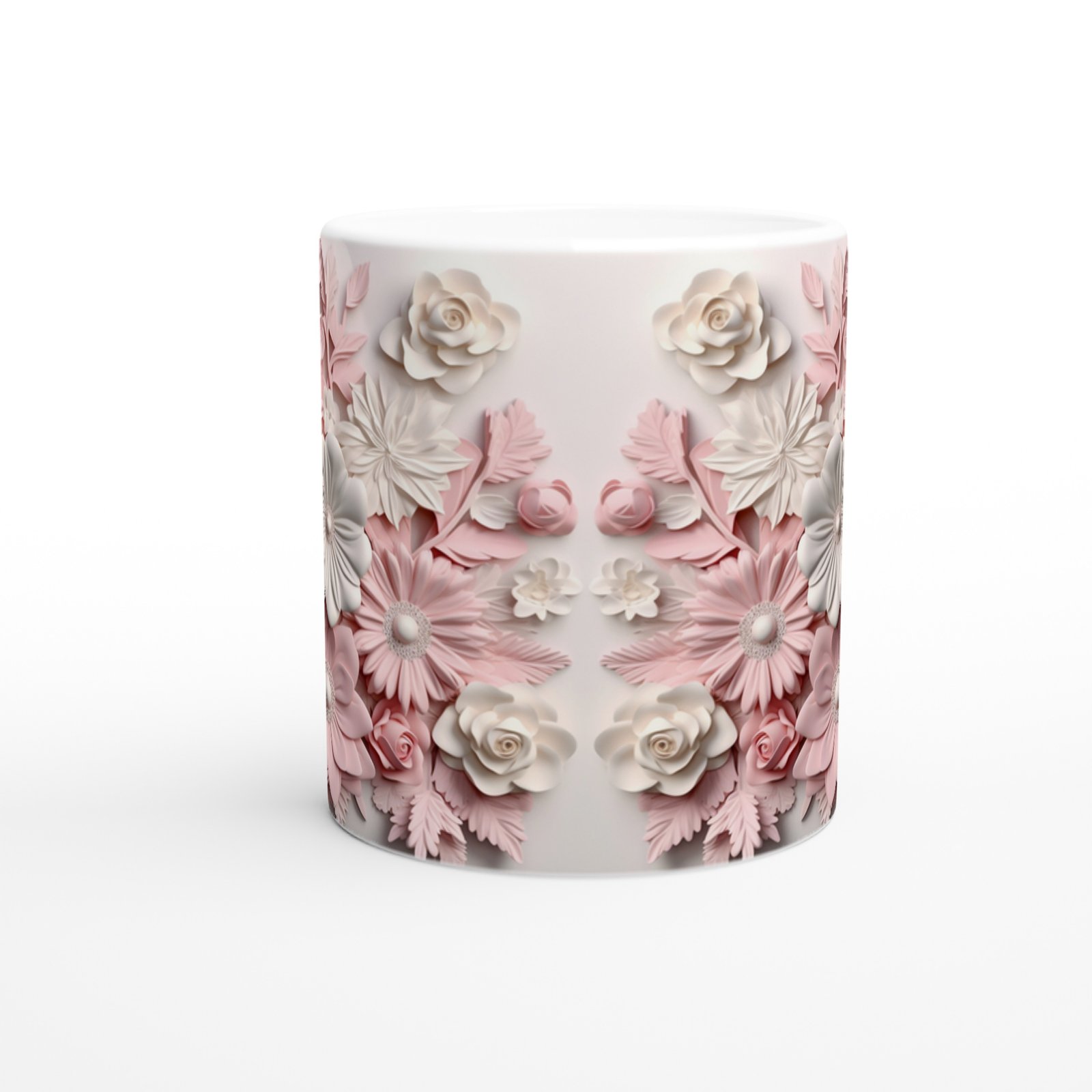 Pastel Çiçek Bahçesi Temalı Baskılı Kupa Bardak