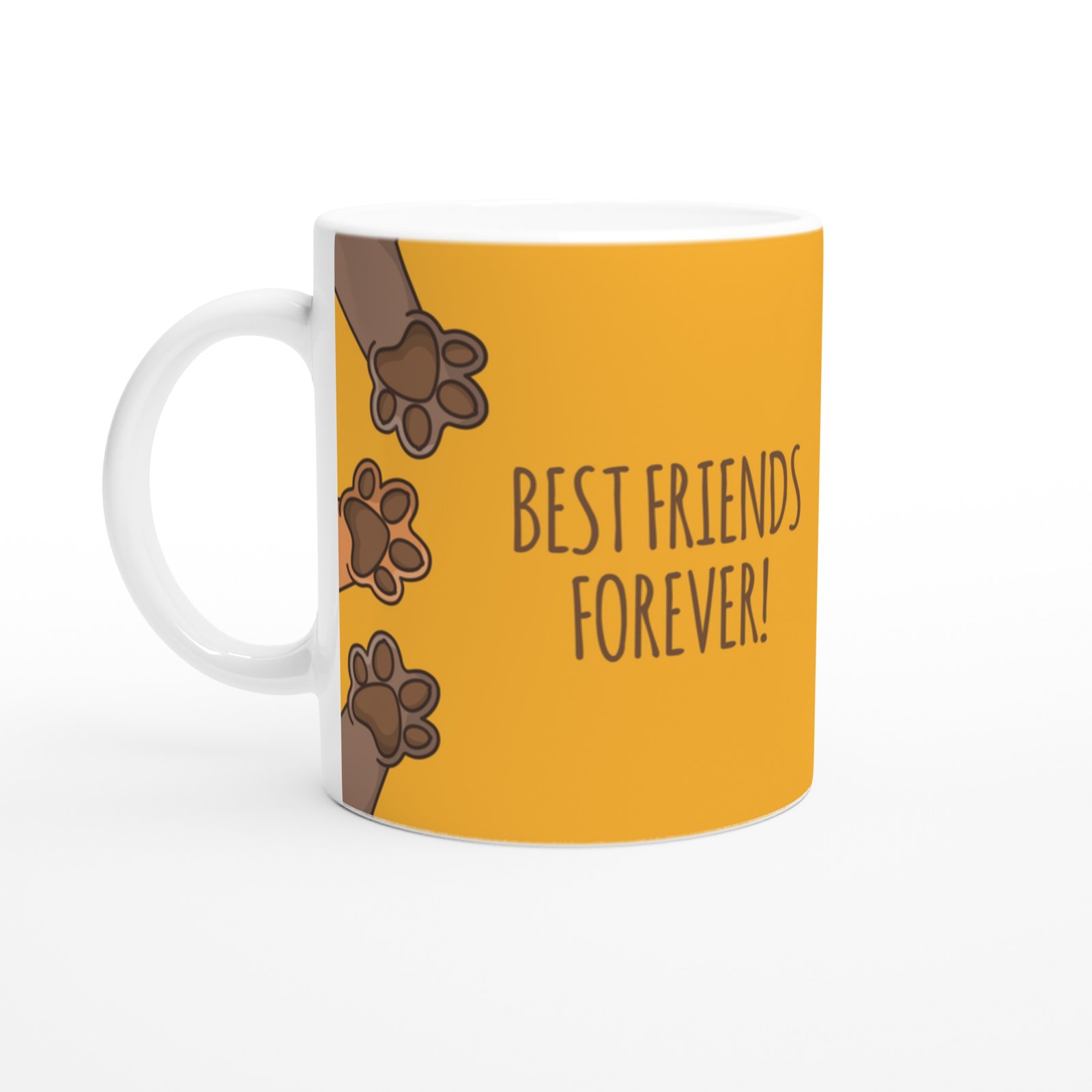 Patili Dostlar ve “Best Friends Forever” Temalı Baskılı Kupa Bardak