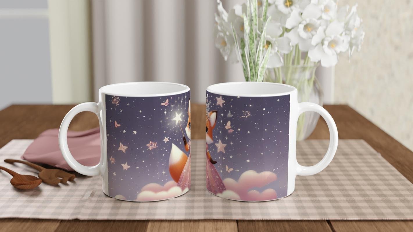 Peri Masalı Prenses Tilki Temalı Çocuklara Özel Baskılı Kupa Bardak - 5