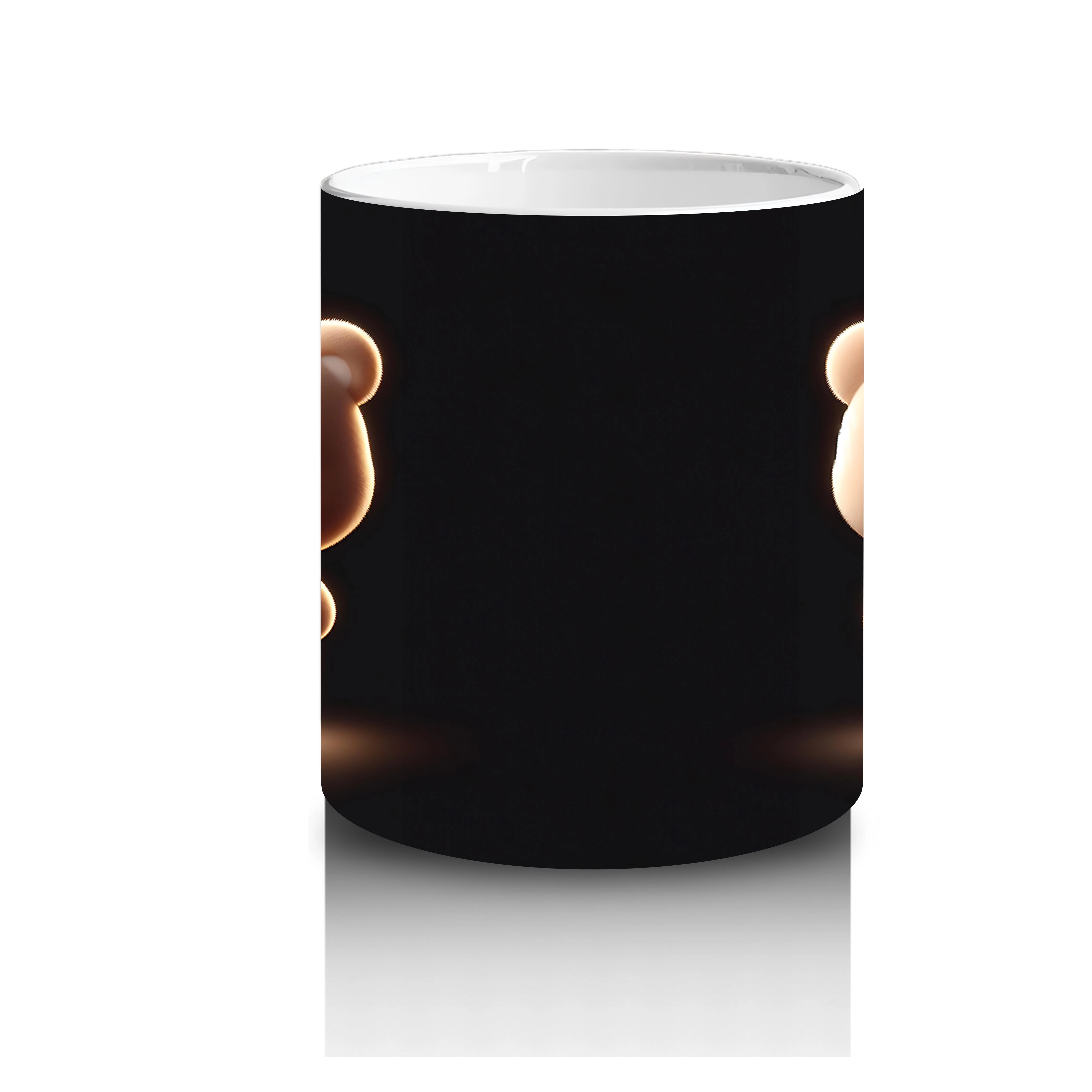 Poz Veren Sevimli Ayıcık Çifti – Baskılı Kahve Kupası - 3