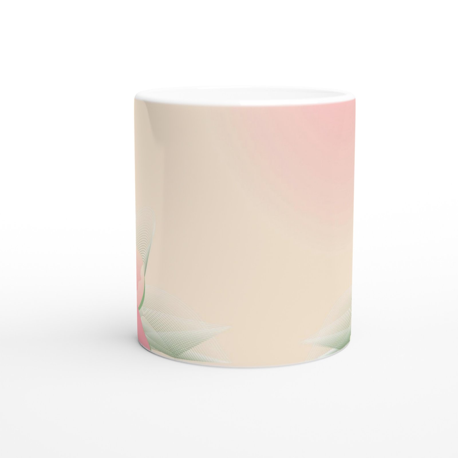 Pudra Zarafeti Dijital Çiçek Kupa - 2