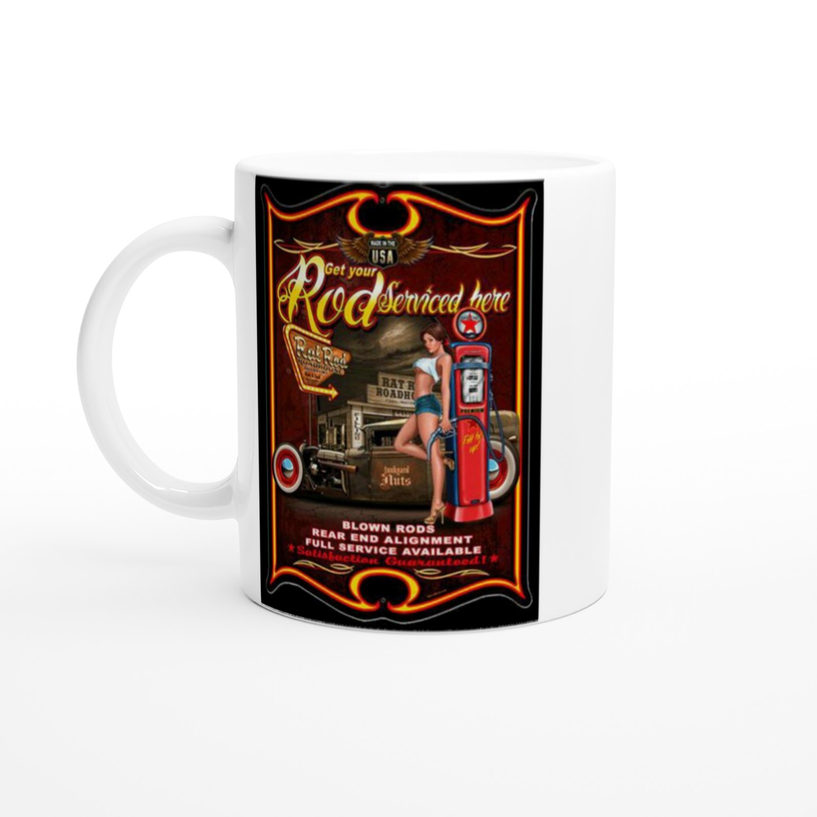 Rat Rod Roadhouse Servis Temalı Kupa Bardak