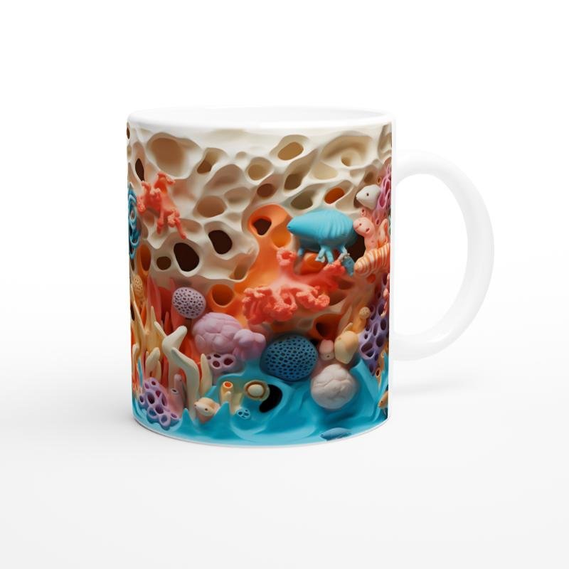 Renk Cümbüşü Mercan Resifi Kupa Bardak - 3