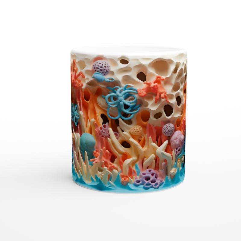 Renk Cümbüşü Mercan Resifi Kupa Bardak