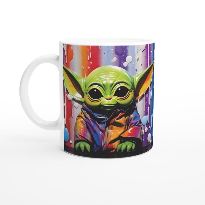 Renkli Ceketli Sevimli Yaratık Baskılı Kupa Bardak