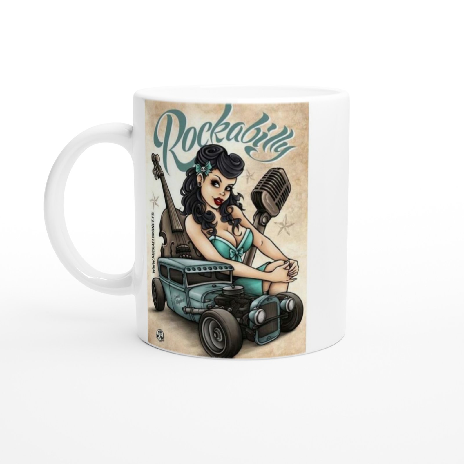 Rockabilly Tarzı Pin-Up Kupa