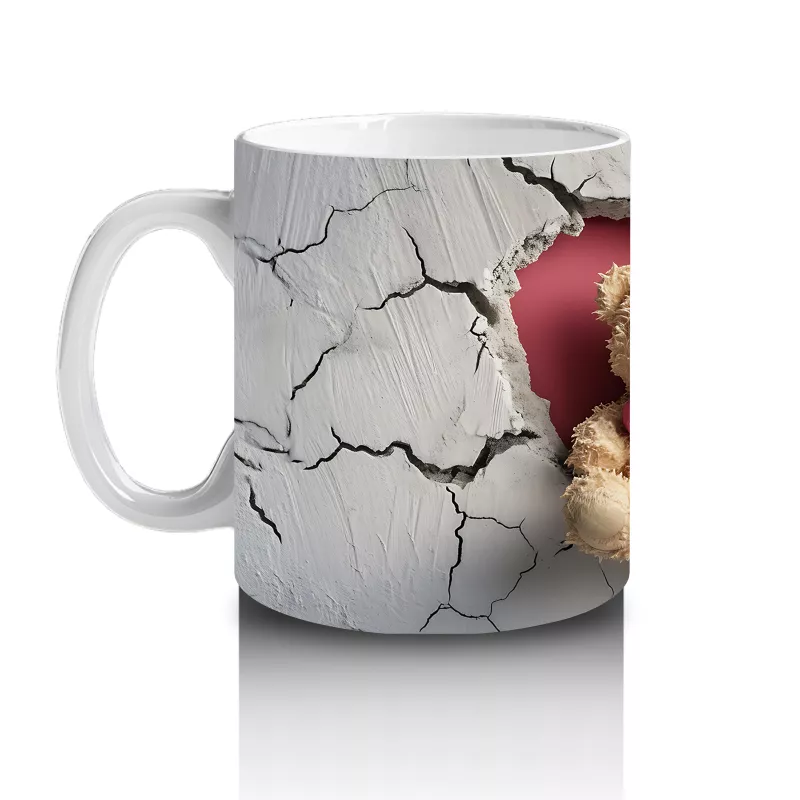 Romantik Ayıcıklar (Ön ve Arka) – Baskılı Kahve Kupası - 2