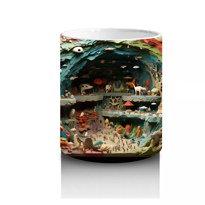 Rüya Gibi Sualtı Dünyası ve Mercanlar – Baskılı Kahve Kupası - 3