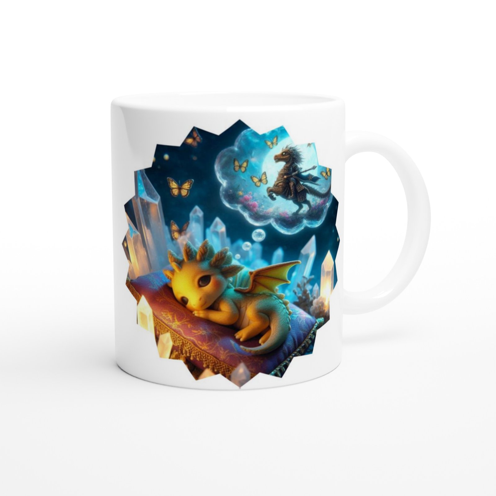 Rüya Savaşçısı Ejderha Temalı Çocuklara Özel Baskılı Kupa Bardak - 3