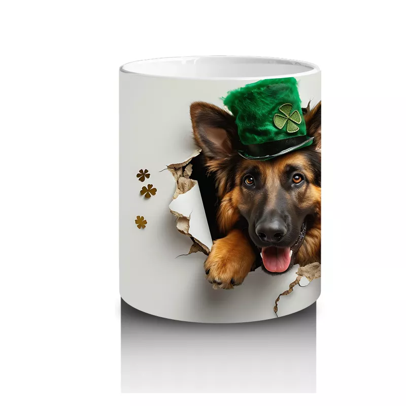 Şans Getiren Şapkalı Corgi Köpek - Baskılı Kahve Kupası - 3