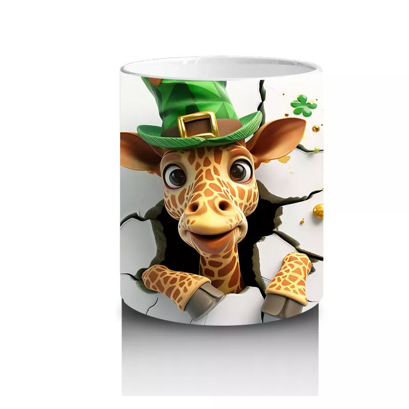 Şans Getiren Şapkalı Zürafa – Baskılı Kahve Kupası - 3