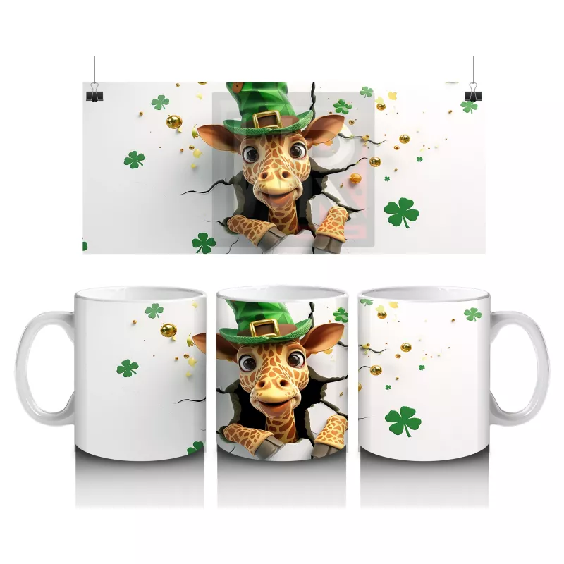 Şans Getiren Şapkalı Zürafa – Baskılı Kahve Kupası