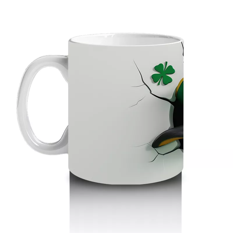 Şans Şapkası Takan Penguen – Baskılı Kahve Kupası - 2