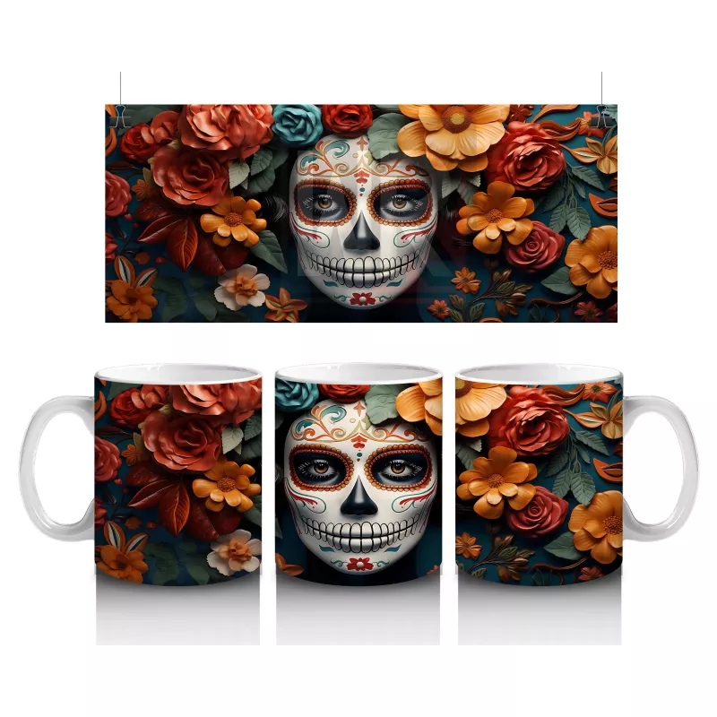 Sarı ve Turuncu Yapraklarla Çevrili Ruh – Hediyelik Kahve Kupası