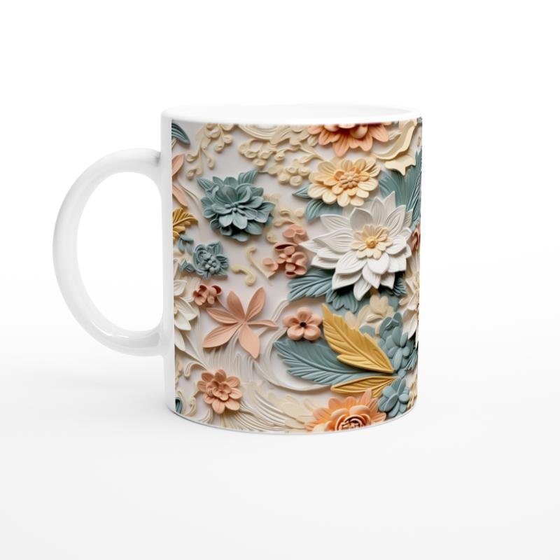 Şeftali Çiçeği Dokunuşlu Kupa Bardak - 2