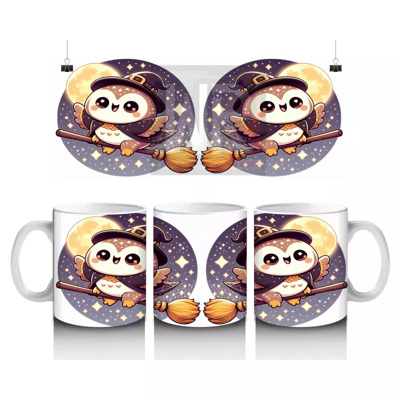 Şeker Sepetli Sevimli Hayalet Figürlü Çocuklara Özel Cadılar Bayramı Baskılı Kupa Bardak