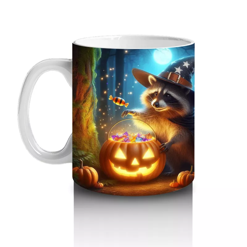 Şeker Temalı Renkli Canavar Figürleriyle Eğlenceli Cadılar Bayramı Baskılı Kupa - 2