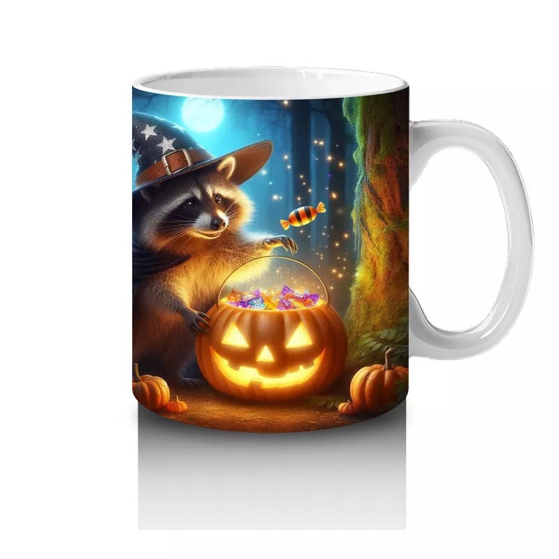 Şeker Temalı Renkli Canavar Figürleriyle Eğlenceli Cadılar Bayramı Baskılı Kupa - 4