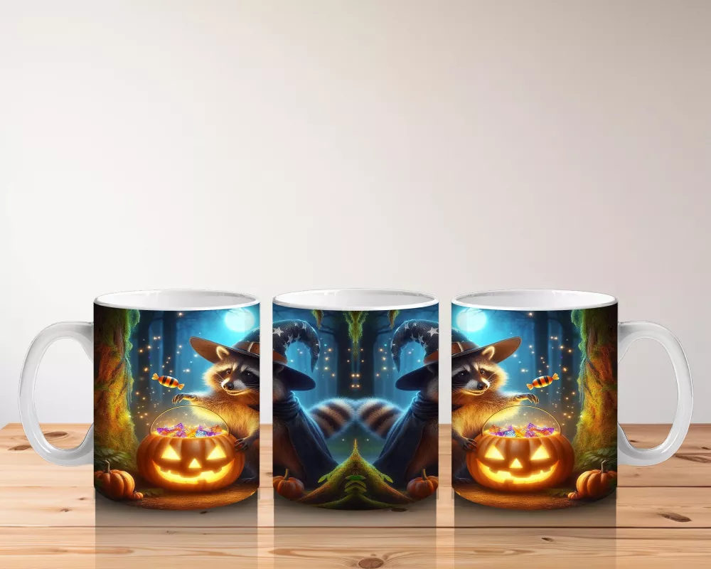 Şeker Temalı Renkli Canavar Figürleriyle Eğlenceli Cadılar Bayramı Baskılı Kupa - 5