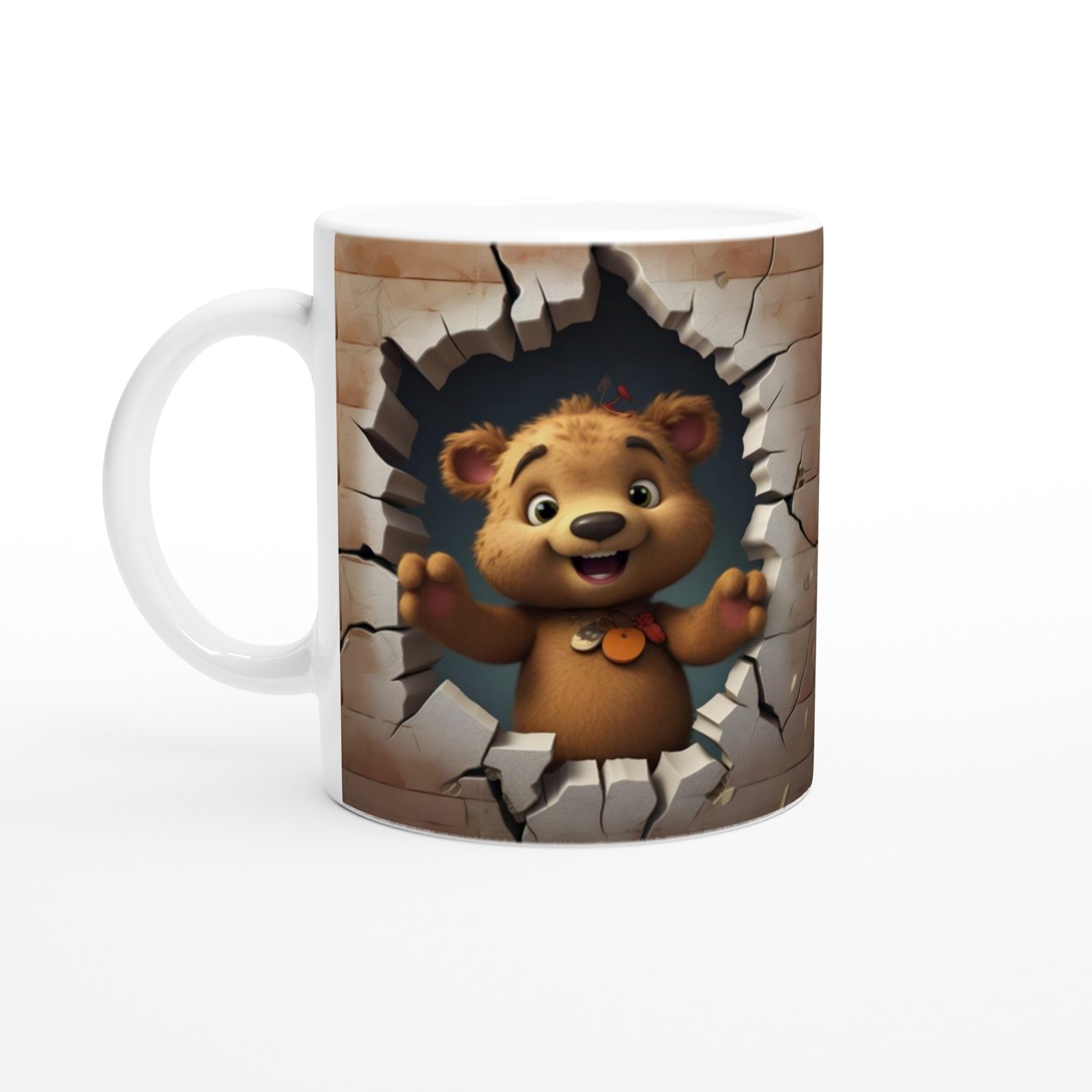 Sevimli Ayıcık Baskılı Kupa Bardak