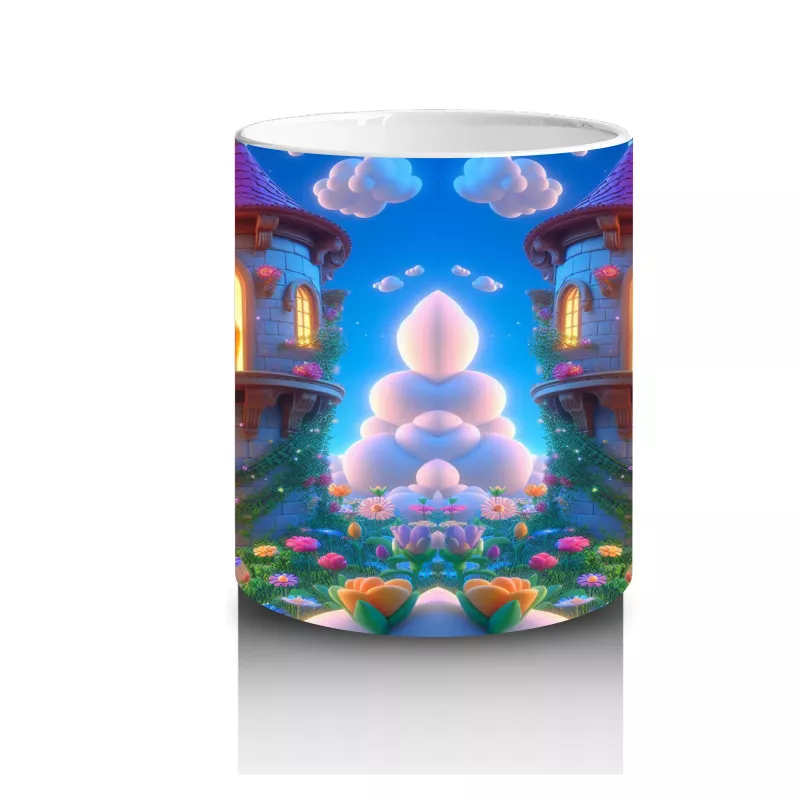 Sevimli Ejderha Figürlü Çocuklara Özel Renkli Cadılar Bayramı Baskılı Kupa - 3