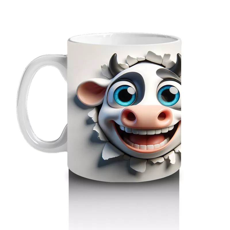 Sevimli İnek Çifti – Baskılı Kahve Kupası - 2