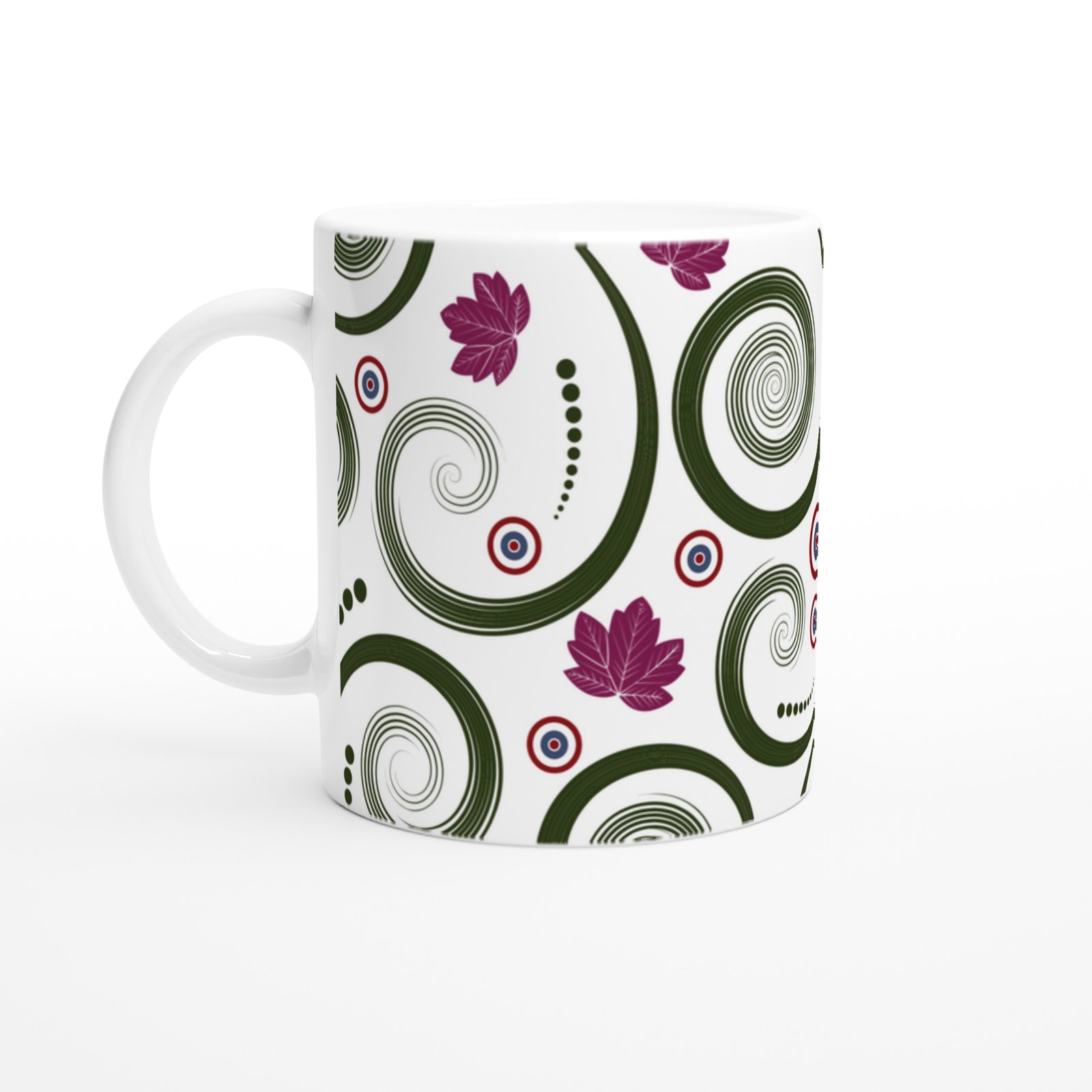 Soyut Dönüşler ve Lotuslar Kupa Bardak