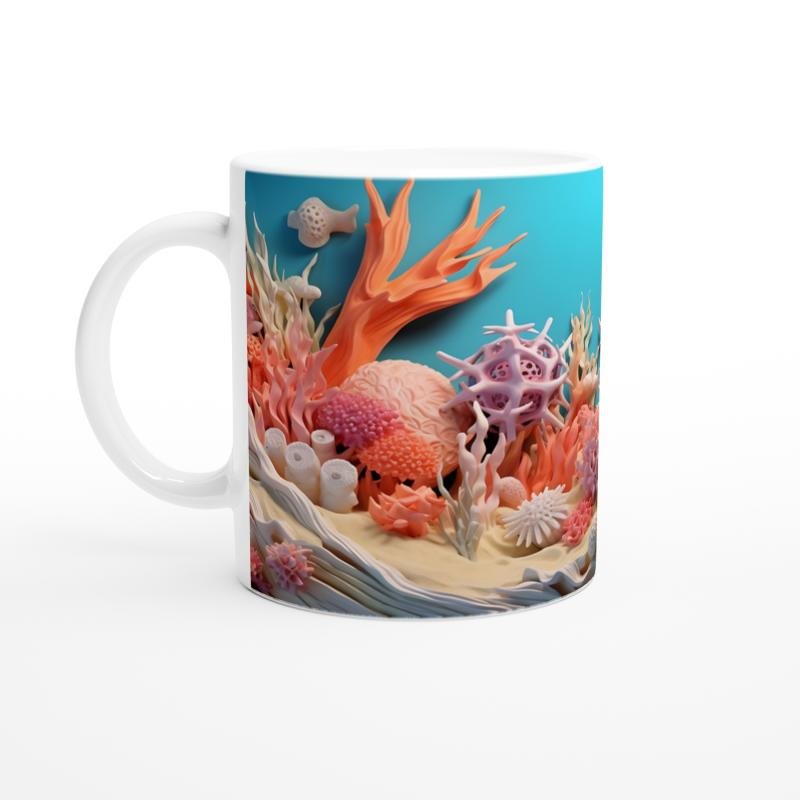 Soyut Mercan Dünyası Kupa Bardak - 2