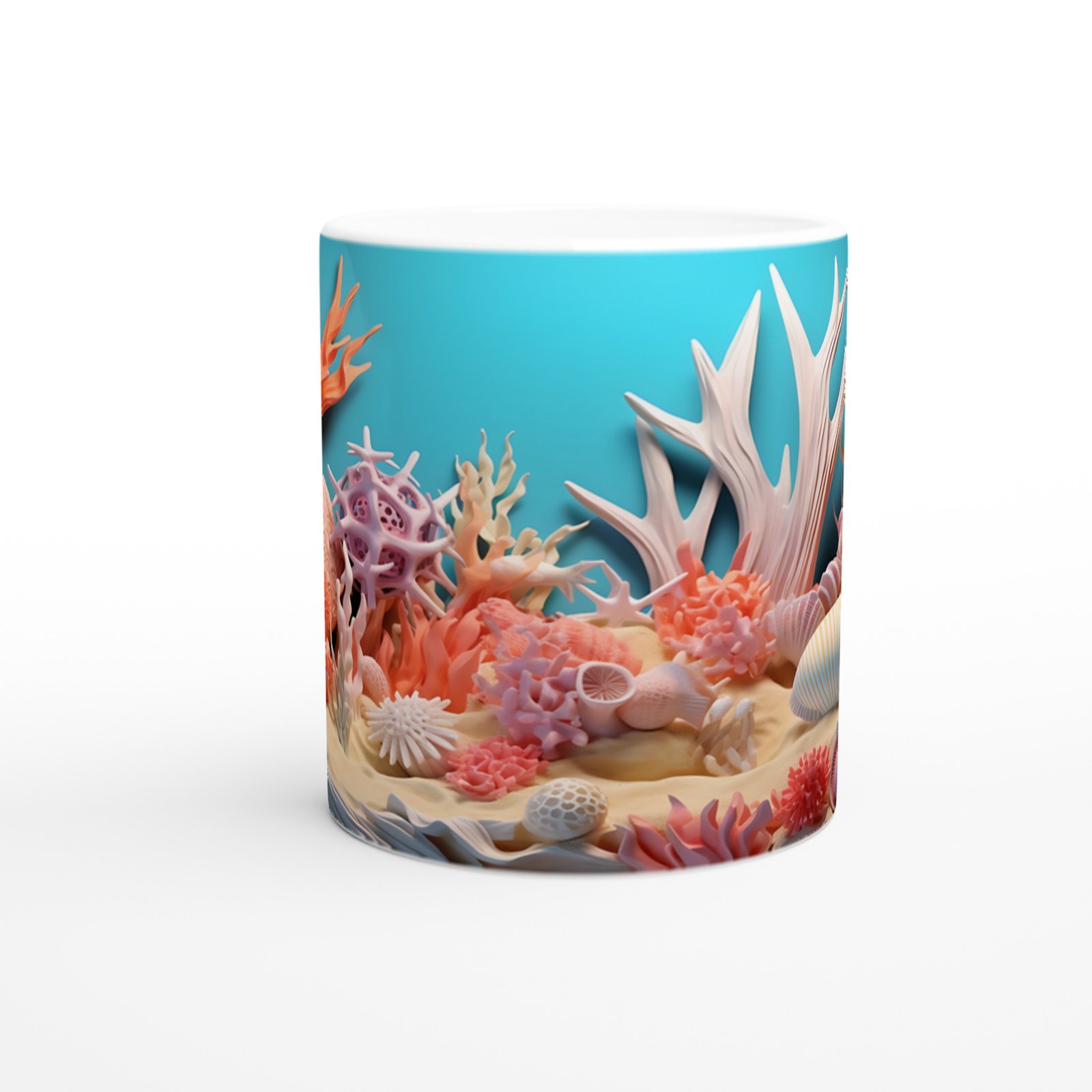 Soyut Mercan Dünyası Kupa Bardak